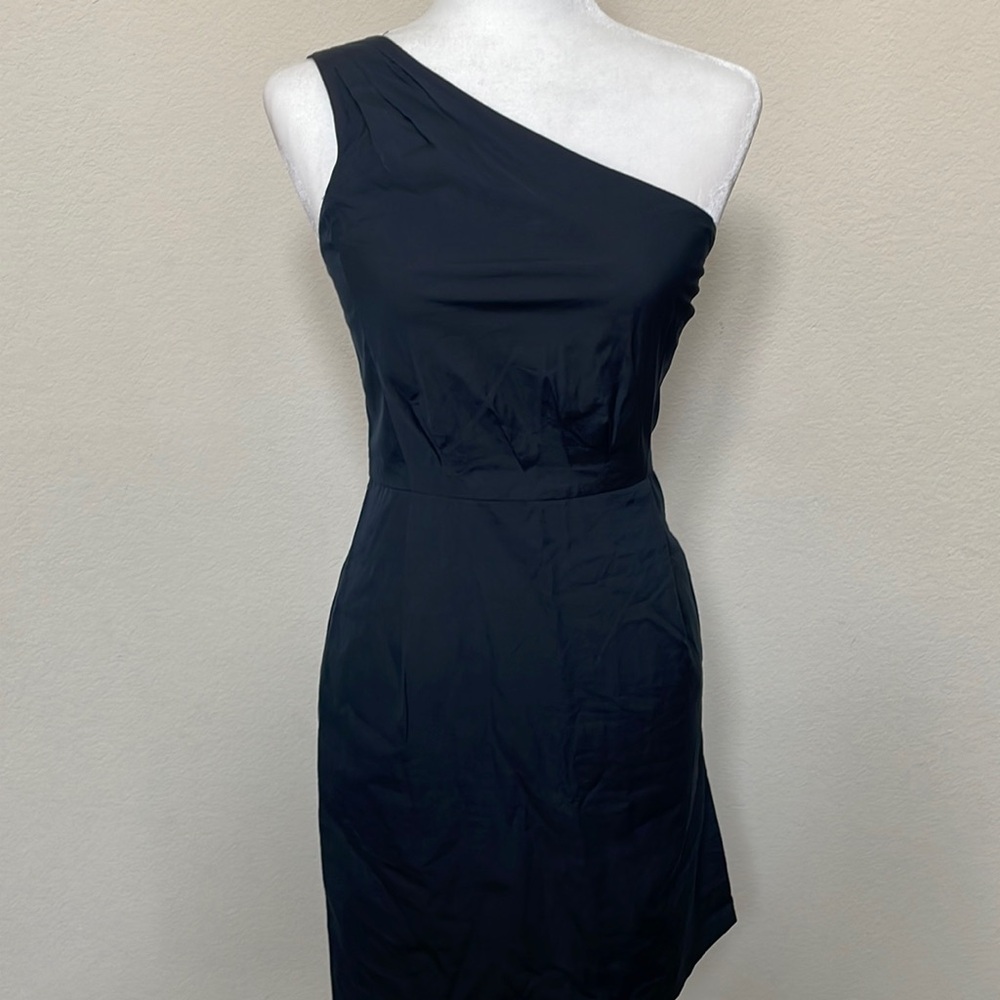J Crew Cotton One Shoulder Sleeveless Dress